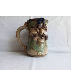 John Coiner Face Mug Vtg Art Pottery Stoneware Handmade Unmarked See Des…